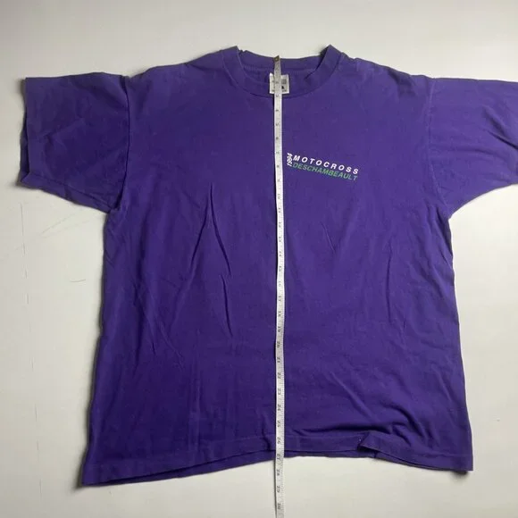 VTG 1994 Motocross Racing Purple Shirt Mens XL Canada Made (Read) - Picture 13 of 14